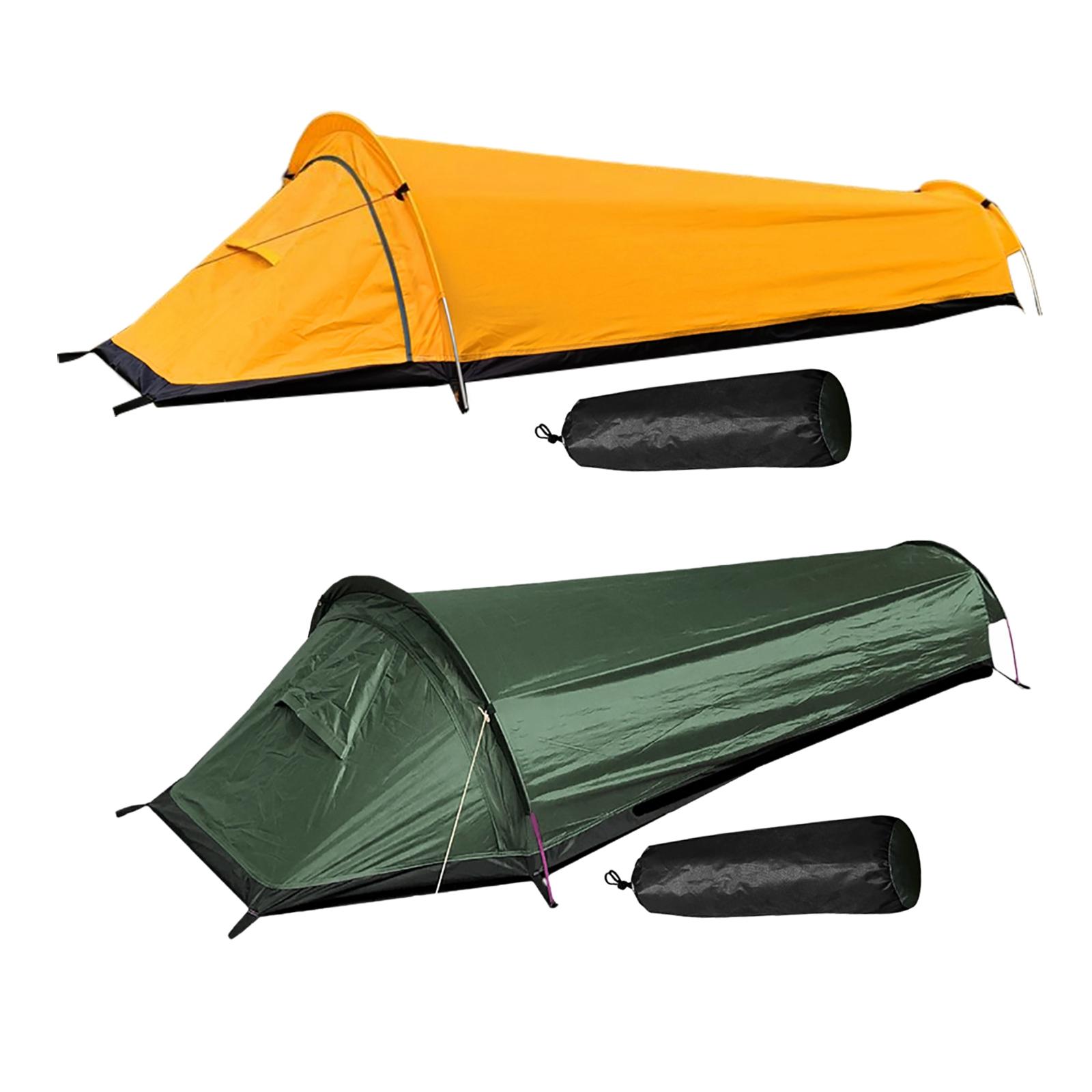 Cheap Goat Tents Portable Camping Tent Waterproof 1 Person  Shelter easy  Windproof for Fishing Hiking Mountaineering Outdoor Activities Beach   